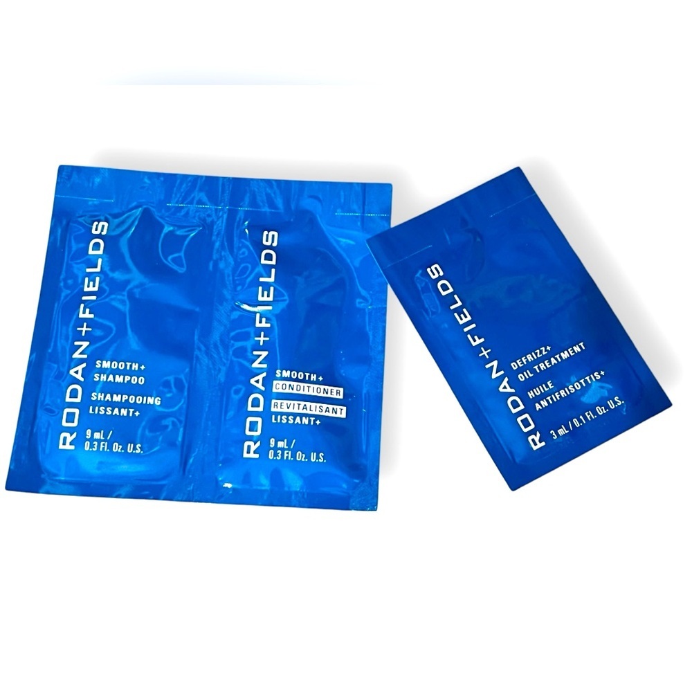 NIP - R+F Rodan and Fields SMOOTH 3pc SAMPLE Shampoo Conditioner Treatment